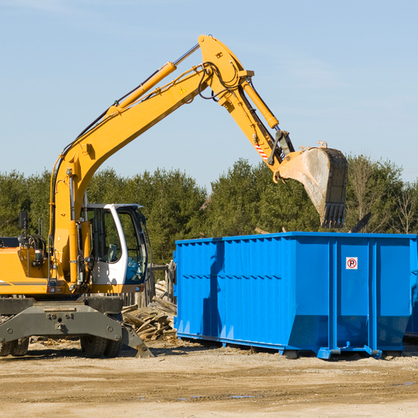 can i choose the location where the residential dumpster will be placed in Garza County Texas